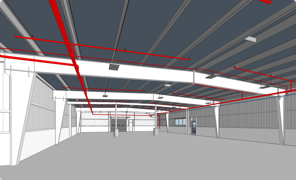 LiDAR scan-to-BIM model of Sacramento Materials Recovery Facility
