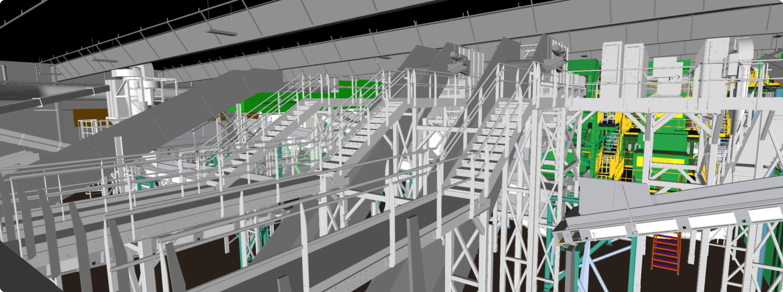 Fortune 100 Waste Management Account: 40+ MRF Retrofits Documented Since Introducing 3D Laser Scanning 3 Dynamic aerial LiDAR scan of California MRF recycling facility — project hero image