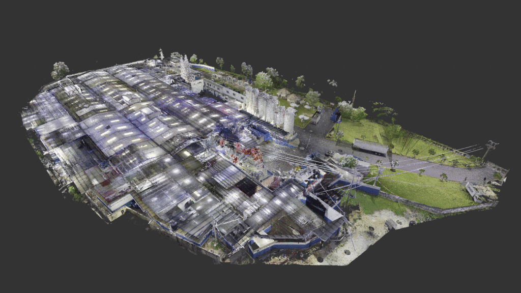 laser scanning of a old industrial bakery in Jamaica