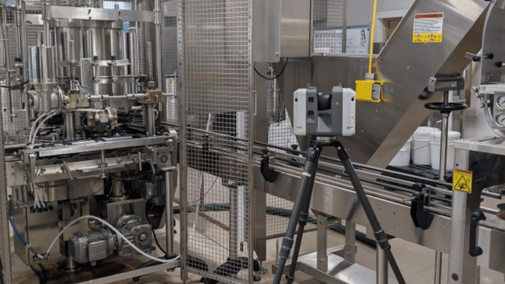 scanning a industrial food line