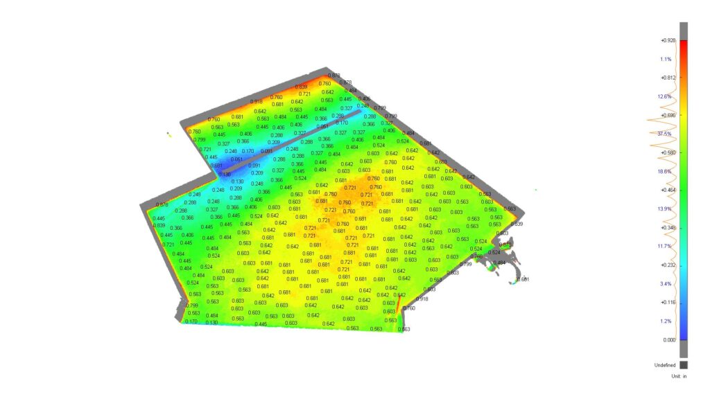Colorful heatmap of geographic data