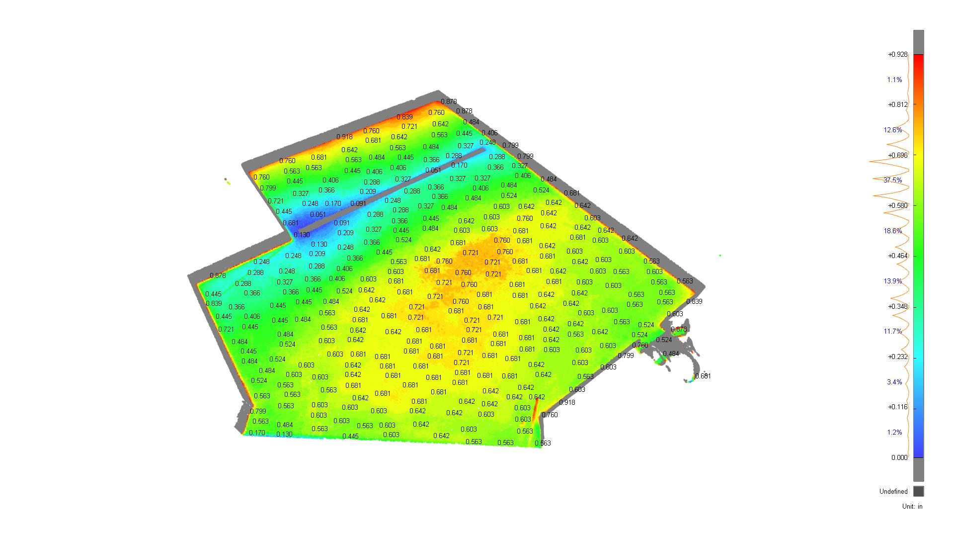 Colorful heatmap of geographic data