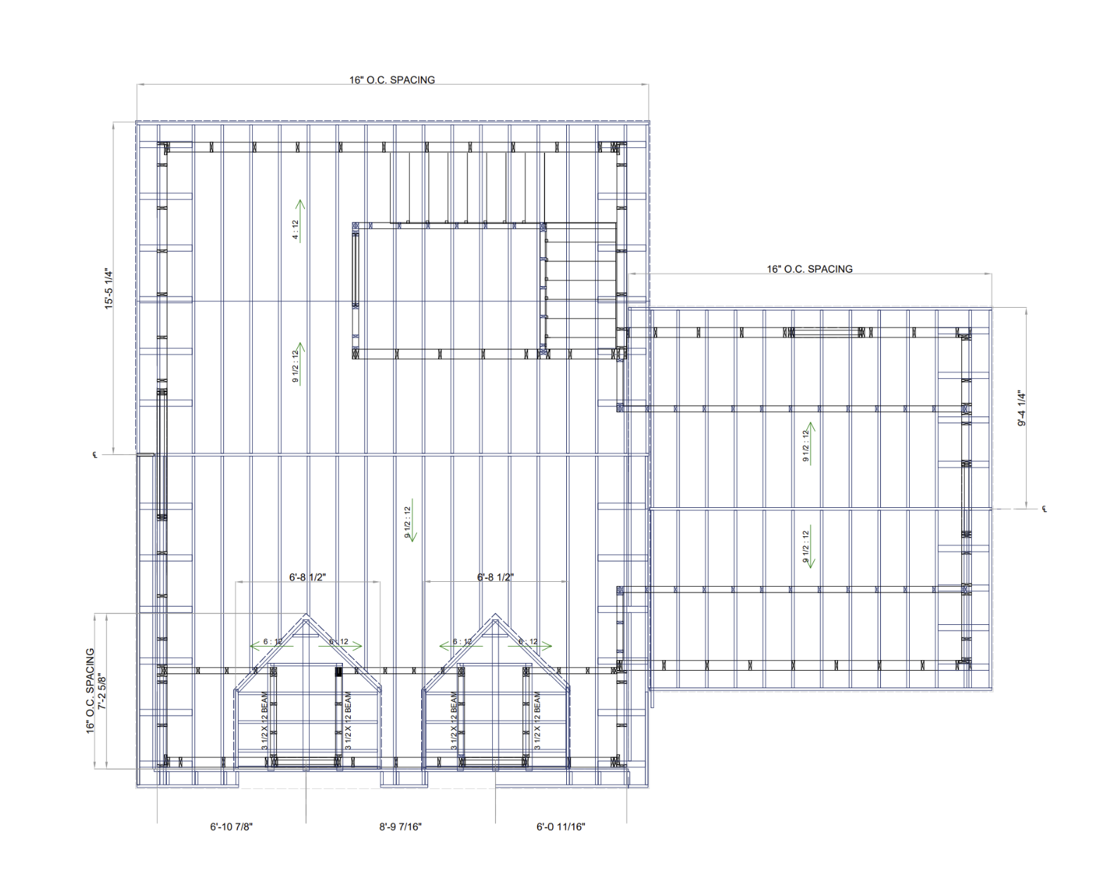 CAD Drafting and Design-Assist for a Residential Project 2 Architectural floor plan with dimensions